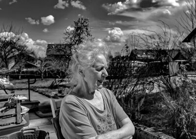 Mittagssonne B&W-Portrait Eurasburg Webfoto-Oberland